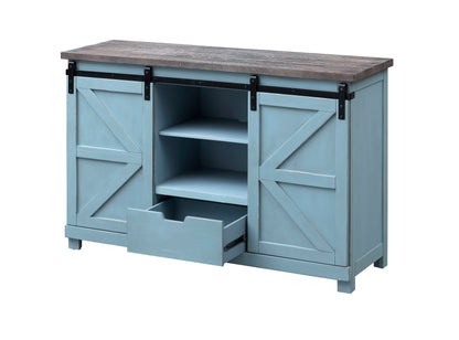 Bar Harbor - Two Sliding Door Two Drawer Credenza - Blue