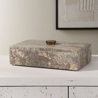 Griseus - Travertine Stone Box