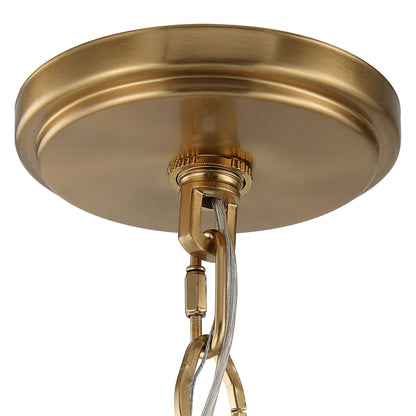 Aurelie - 9 Light Round Pendant - Brass