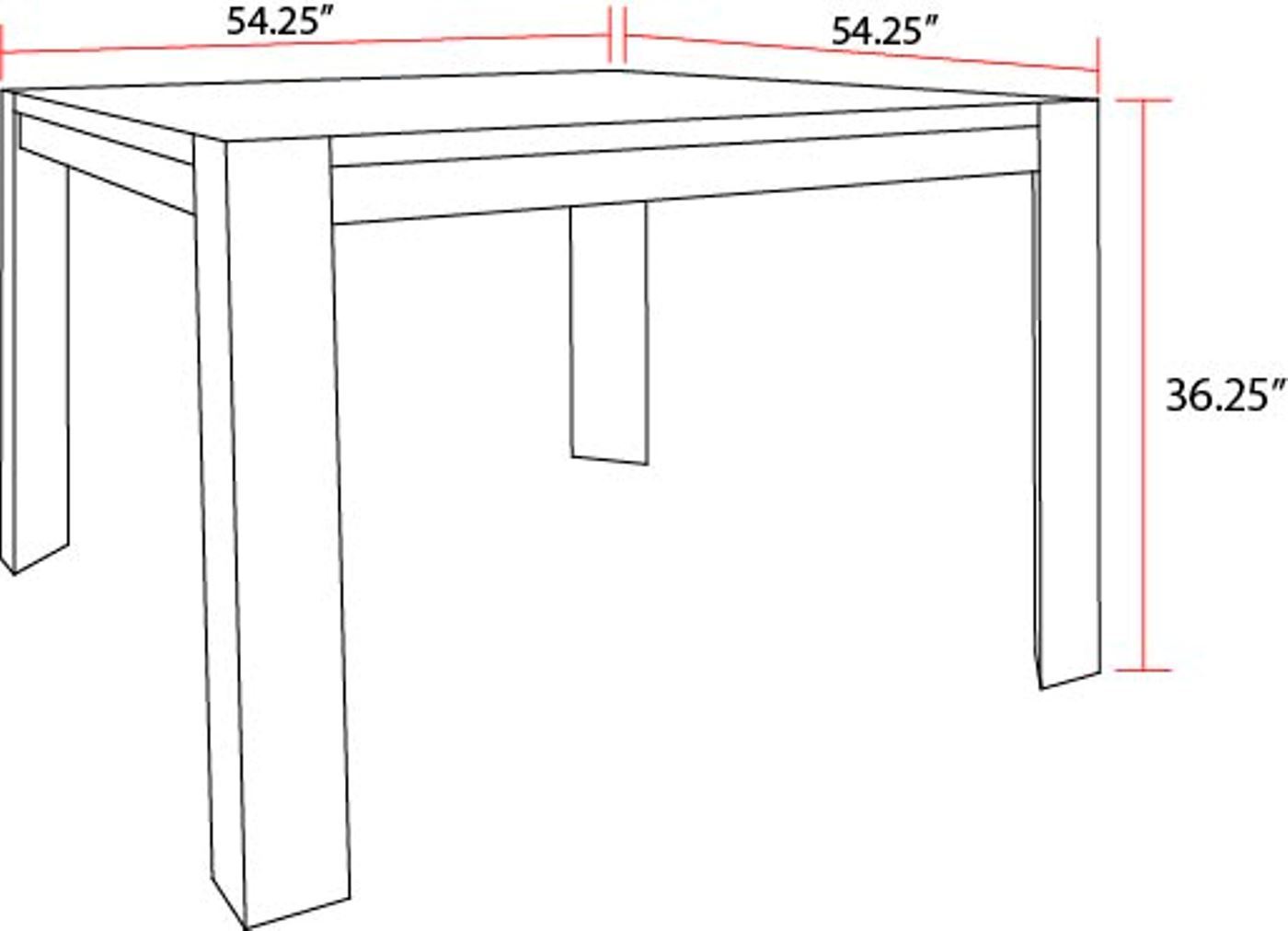 Cedar Fork - Square Counter Height Dining Table - Smoked Arabica