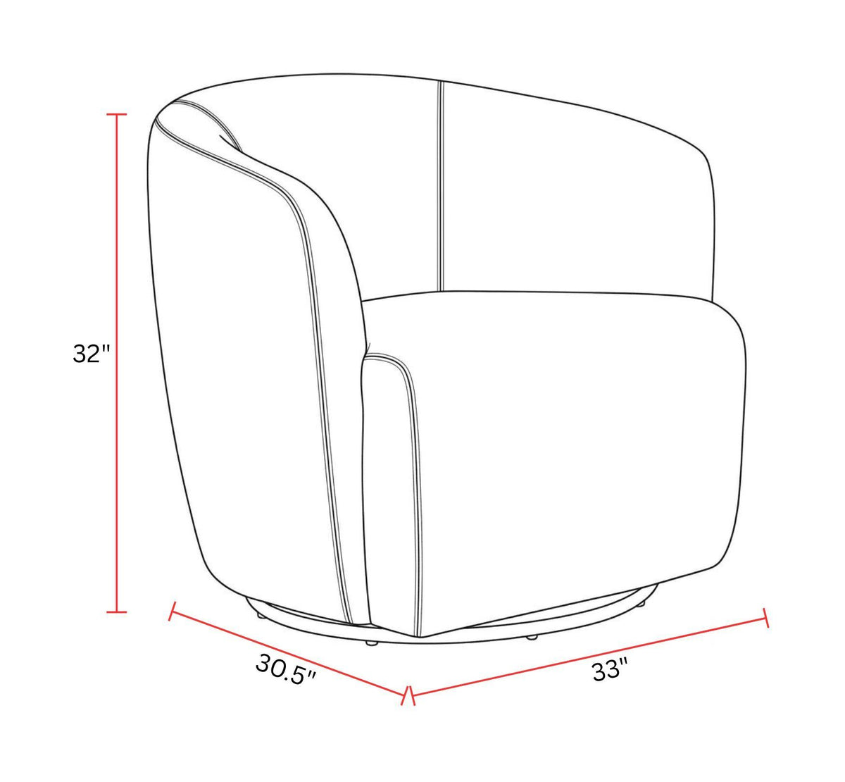 Mingle - Swivel Glider Accent Chair