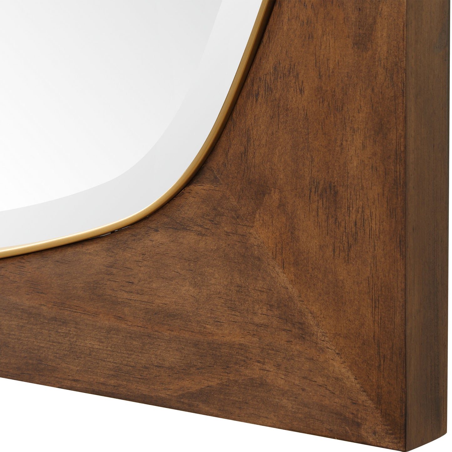 Garonne - Square Walnut Mirror