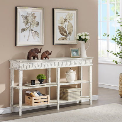 Athens - Console Table - White Rub