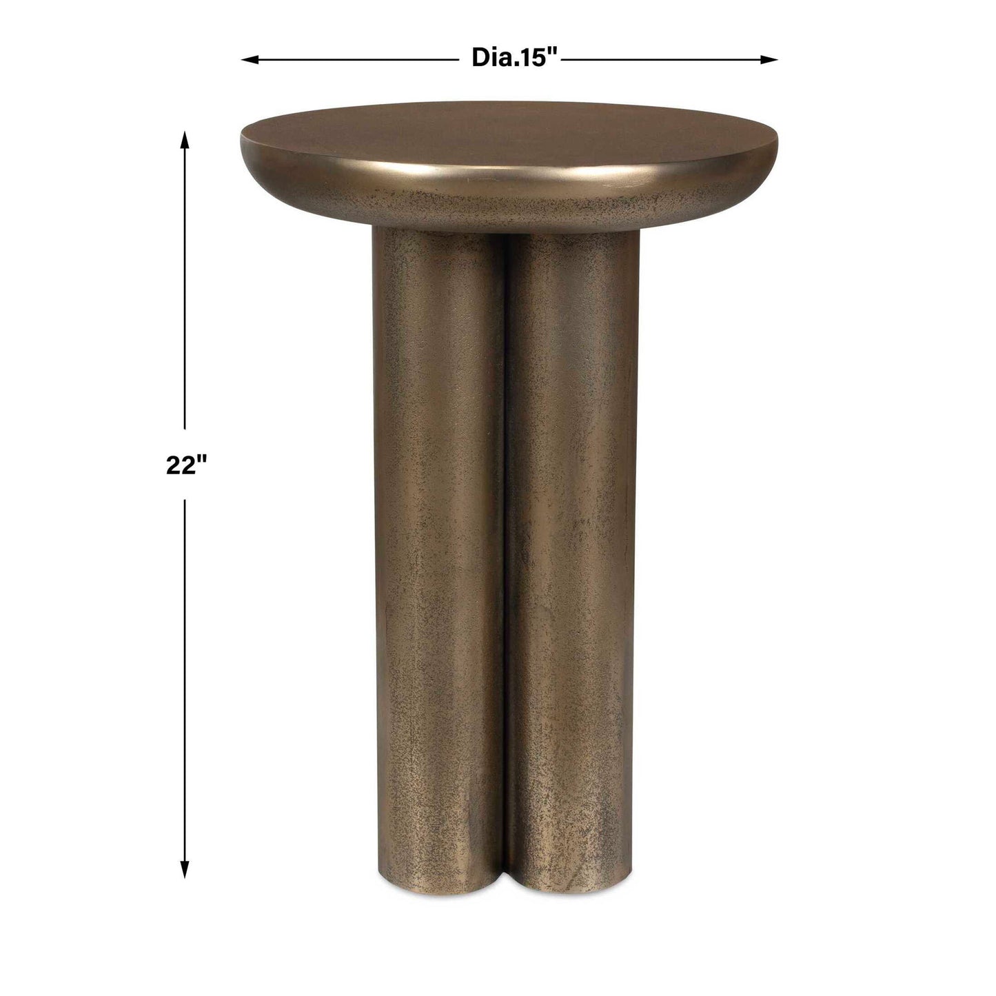 Thorp - Outdoor Accent Table - Brass