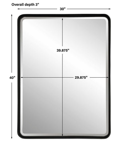 Crofton - Large Mirror - Black