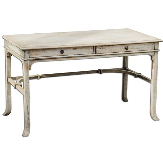 Bridgely - Aged Writing Desk - Beige