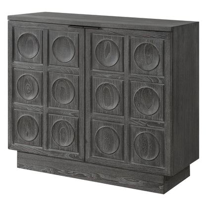 Shelby - 2 Door Ebony Stained Cabinet