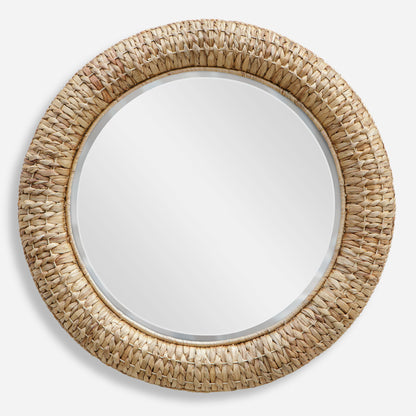 Twisted Seagrass - Round Mirror