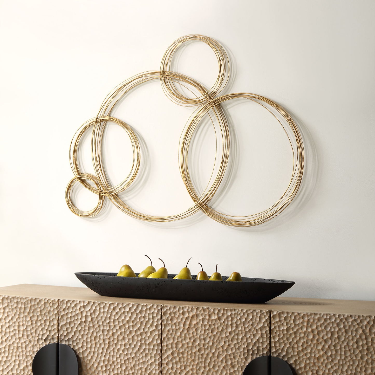 Golden Bubbles - Metal Wall Decor