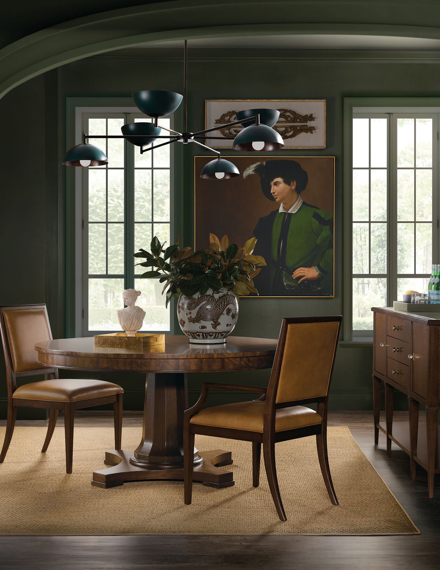 Archives - Round Pedestal Dining Table - Dark Brown