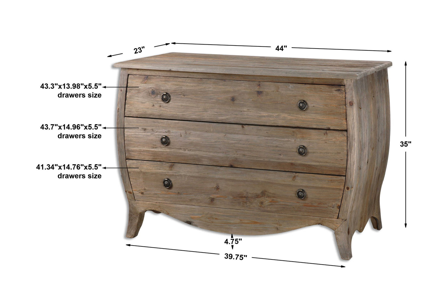 Gavorrano - Bombe Foyer Chest - Light Brown