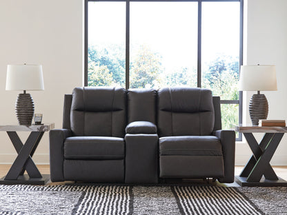 Mackmenville - Double Reclining Loveseat With Console