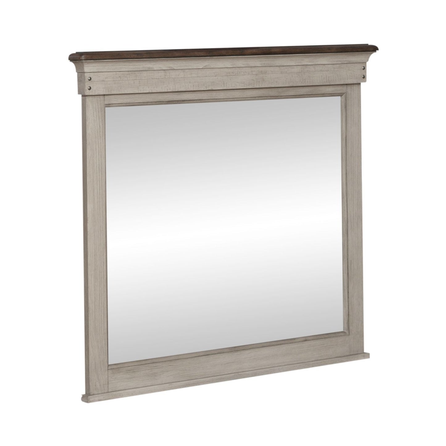 Ivy Hollow - Landscape Mirror - White