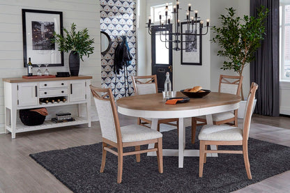 Americana Modern Dining - Upholstered Dining Chair (Set of 2) - Cotton White