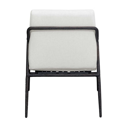 Thayer - Outdoor Upholstered Lounge Chair - Bronze / White