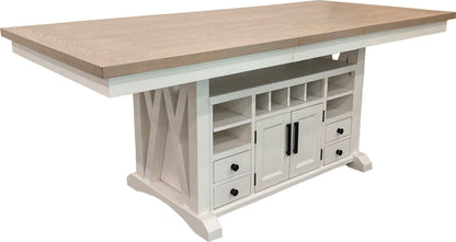 Americana Modern Dining - Island Counter Height Table - Cotton