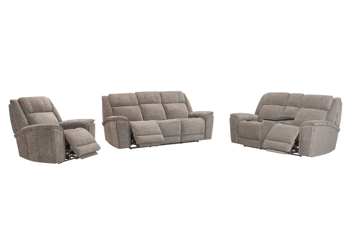 Colton - Power Zero Gravity Console Loveseat With Immersive Audio P3 - Branson Tweed