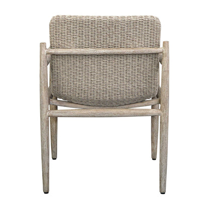 Sumba - Wicker Outdoor Dining Chair - Gray