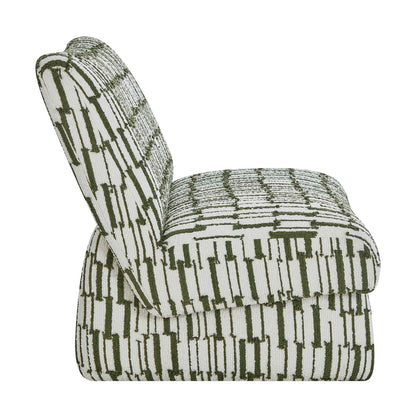 Willa - Accent Chair - Green / White