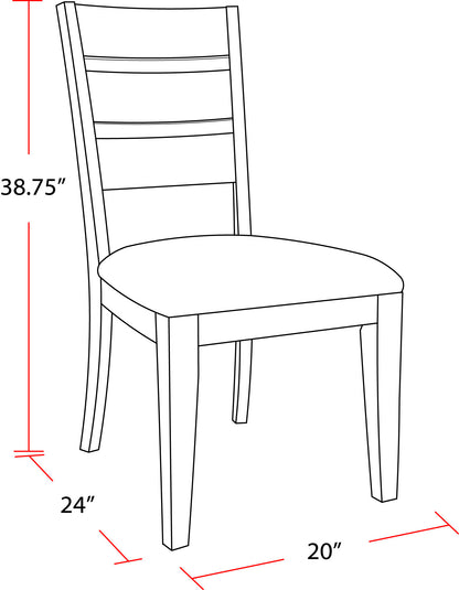 Cedar Fork - Chair For Dining Room (Set of 2) - Smoked Arabica