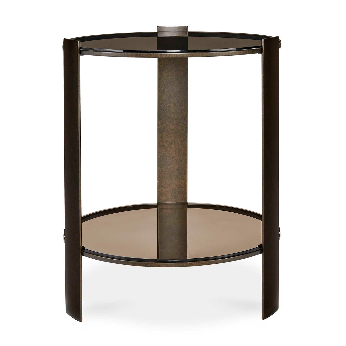 Hanson - Side Table - Bronze & Dark Glass