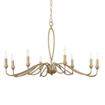 Corella - 8 Light Chandelier - Gold