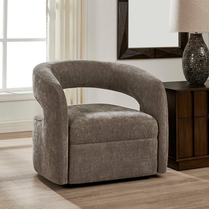 Breis - Swivel Barrel Chair - Gray