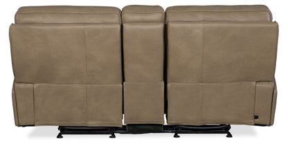 MS - Riverton Power Gliding Console Loveseat With Power Headrest And Lumbar