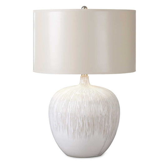 Georgios - Textured Ceramic Lamp - White