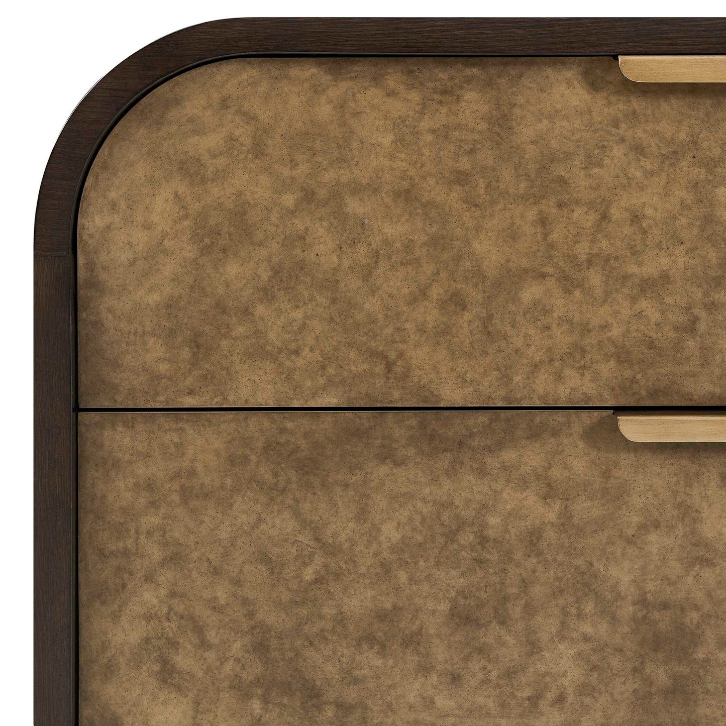 Byrams - 3 Drawer Oak Chest - Brown / Gold / Woodtone