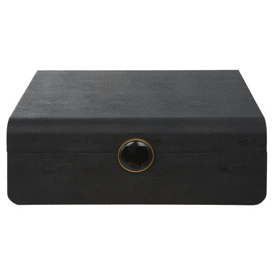 Lalique - Shagreen Box - Black