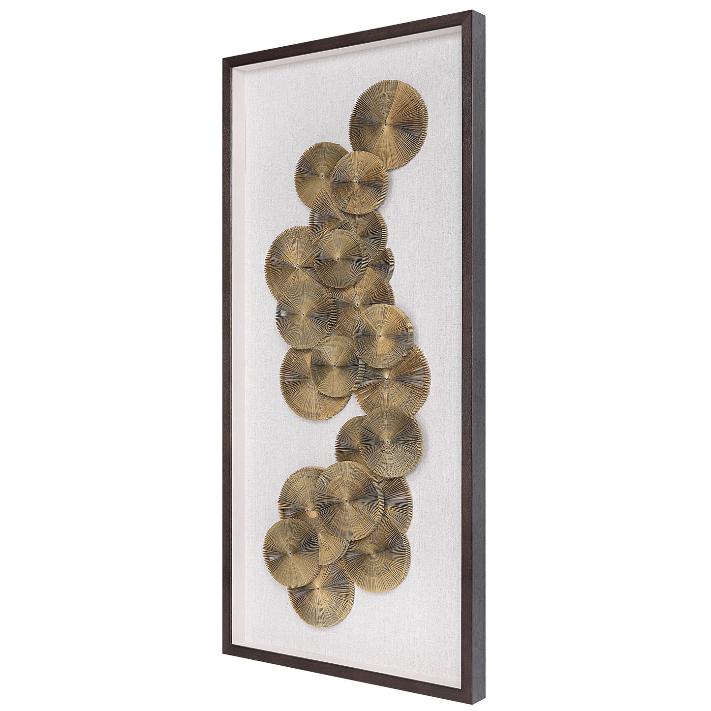 The Times - Shadow Box Wall Art - Light Brown