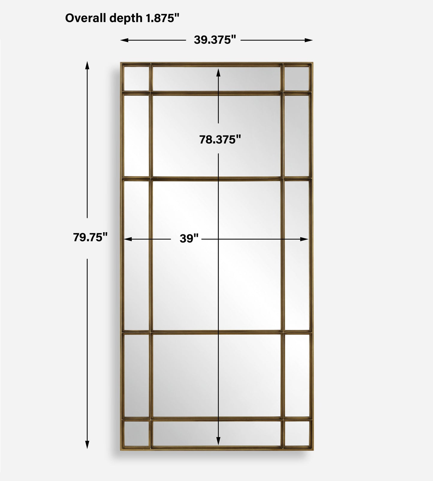 Spurgeon - Gold Window Mirror