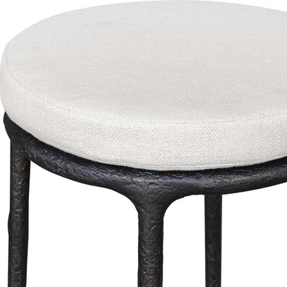 Thayer - Outdoor Bar Stool - Black / White