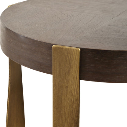 Drew - Brass Accent Table - Bronze