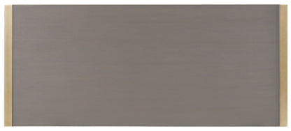 Curata - Writing Desk - Dark Brown / Gold