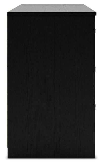 Finch - Six Drawer Dresser - Black