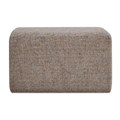 Kelce - Woven Checkered Ottoman - Brown