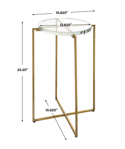 Star-Crossed - Glass Accent Table - Gold