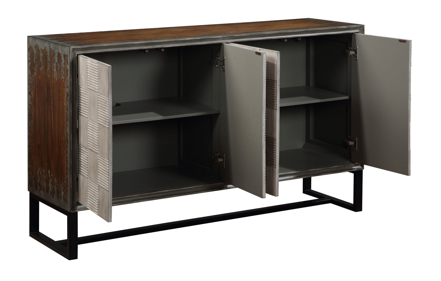 Indira - Four Door Credenza - Jasper Two Tone