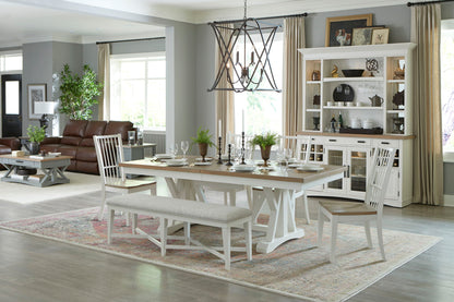 Americana Modern Dining - Spindle Back Dining Chair (Set of 2) - Cotton White