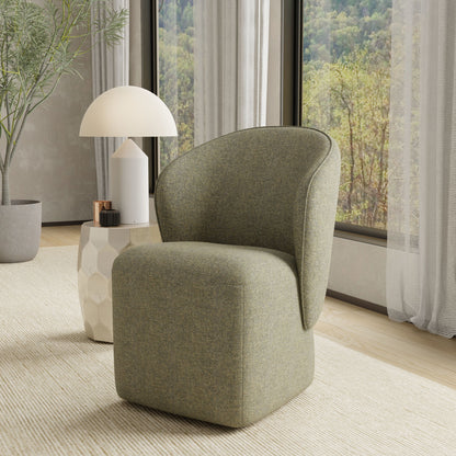 Crossings - Monaco Rectangular Dining Table With 4 Upholstered Chairs - Solid Mango / Green