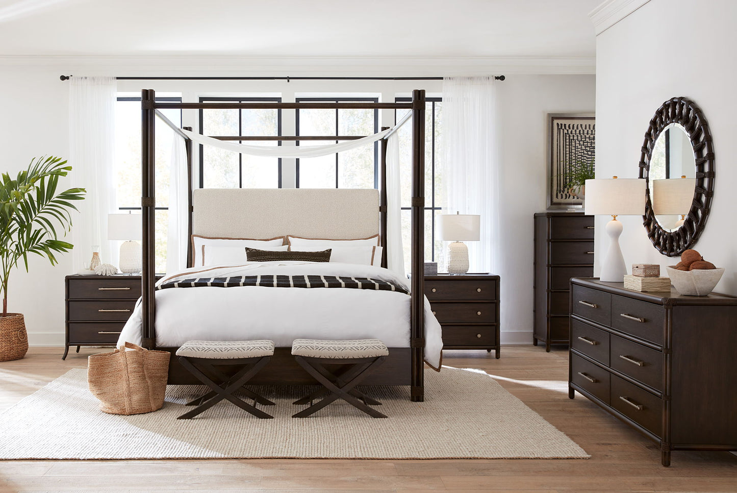 Retreat - Pole Rattan Nightstand