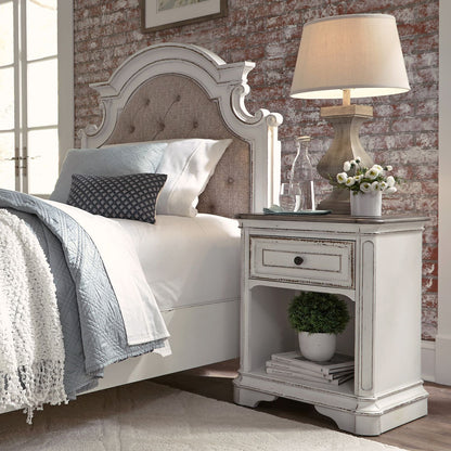 Magnolia Manor - 1 Drawer Nightstand - White