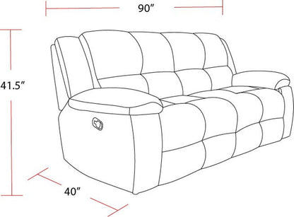 Buster - Manual Reclining Sofa - Opal Taupe