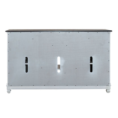 Allyson Park - 68" Highboy TV Console - White