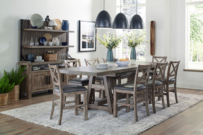 Lodge Dining - Counter Height Dining Table With Extensions - Siltstone