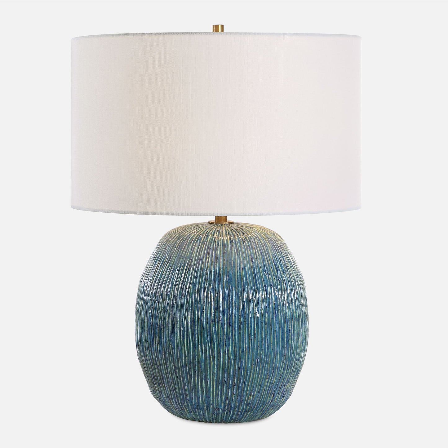 Elysia - Textured Table Lamp - Blue