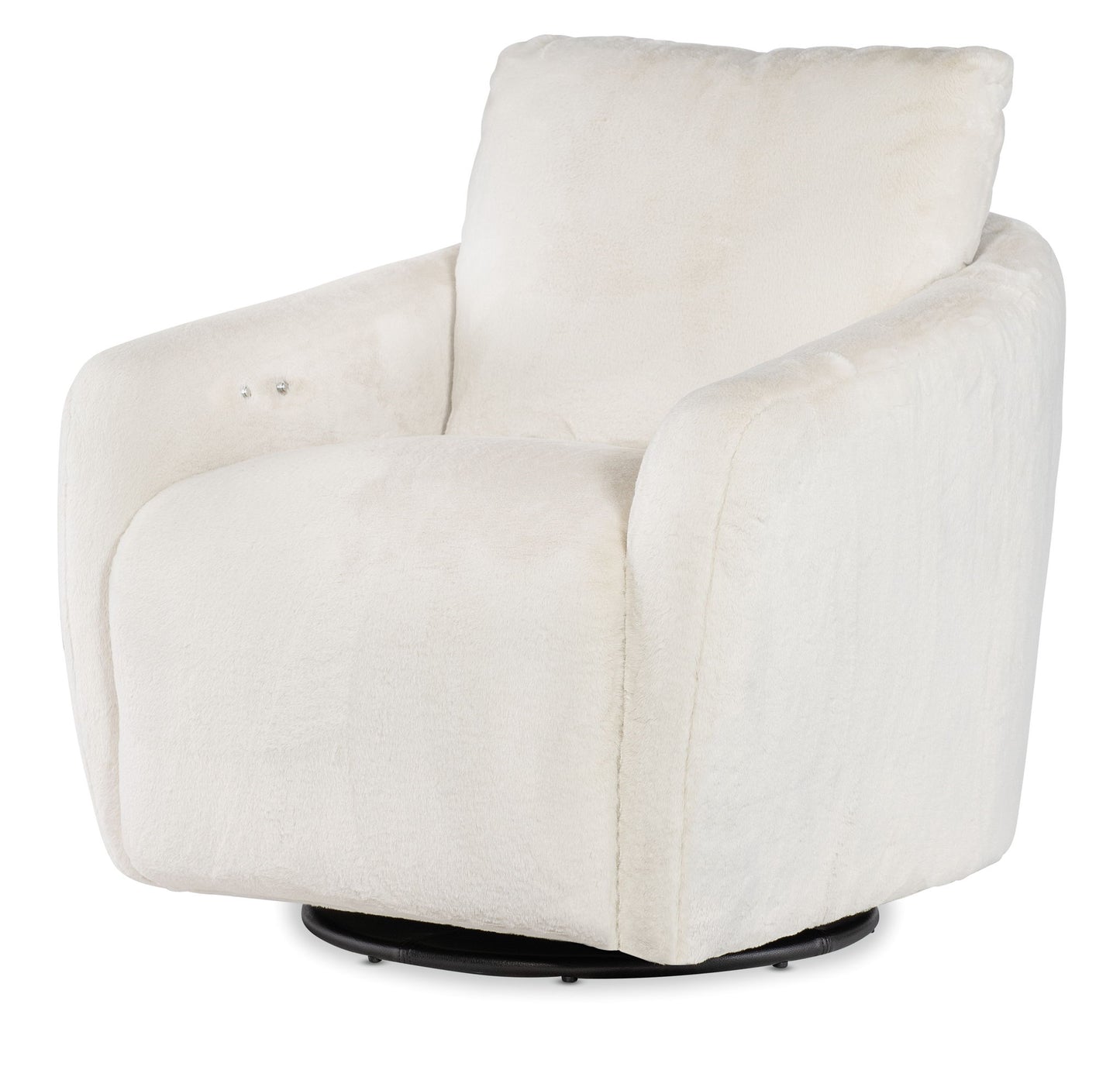 CC - Bonnie Swivel Chair With Power Footrest - White