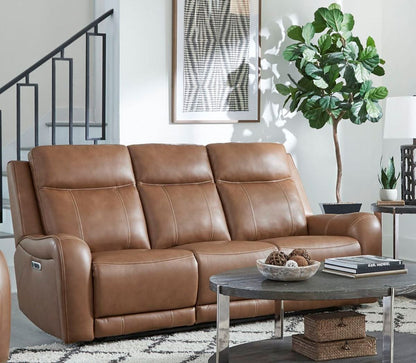 Haywood - Power Reclining Sofa - Butternut
